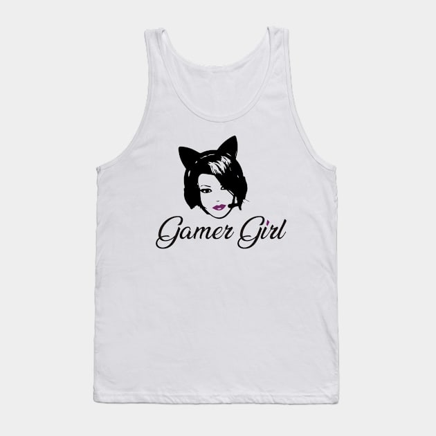 Gamer Girl Tank Top by JetskiPilotGaming